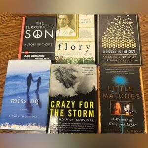 6 hardcover book lot (price is total)